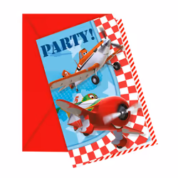 Disney Planes Birthday Invitations (Pack of 6)