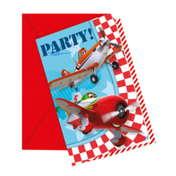 Disney Planes Birthday Invitations (Pack of 6)