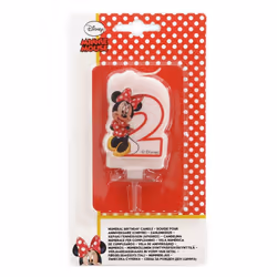 Disney Number 2 Minnie Mouse Candle