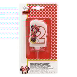 Disney Number 2 Minnie Mouse Candle