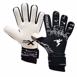 Precision Childrens/Kids Fusion X Pro Lite Giga Goalkeeper Gloves - 6, Black/White