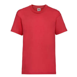 Fruit of the Loom Childrens/Kids Value T-Shirt - 12-13 Years, Red