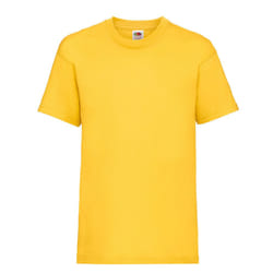 Fruit of the Loom Childrens/Kids Value T-Shirt - 12-13 Years, Yellow