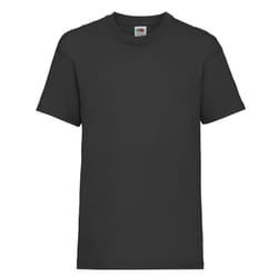 Fruit of the Loom Childrens/Kids Value T-Shirt - 12-13 Years, Black