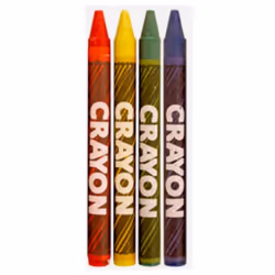 Rainbow Waxed Crayon