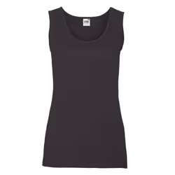 Fruit of the Loom Womens/Ladies Value Tank Top - XS, Black