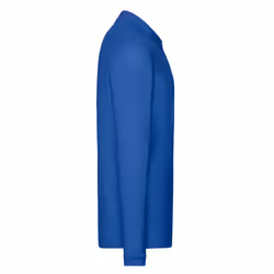 Fruit of the Loom Mens Premium Pique Long-Sleeved Polo Shirt - L, Royal Blue