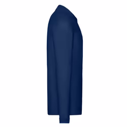 Fruit of the Loom Mens Premium Pique Long-Sleeved Polo Shirt - L, Navy