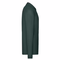 Fruit of the Loom Mens Premium Pique Long-Sleeved Polo Shirt - L, Forest Green