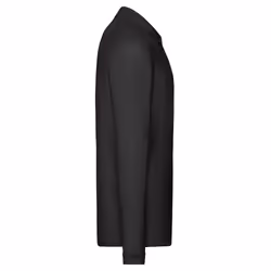 Fruit of the Loom Mens Premium Pique Long-Sleeved Polo Shirt - XXL, Black