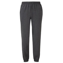 Fruit of the Loom Unisex Adult Classic Heather Elasticated Hem Jogging Bottoms - XL, Dark Heather