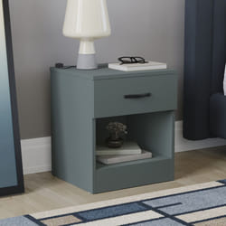 Riano 1 Drawer 1 Shelf Bedside Chest Nightstand - Jasper Green
