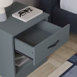 Riano 1 Drawer 1 Shelf Bedside Chest Nightstand - Jasper Green