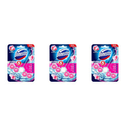 Domestos Power 5 Toilet Rim Block Pink Magnolia 55G - Pack of 3