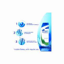 head and shoulders 400ml menthol - Pack of 3