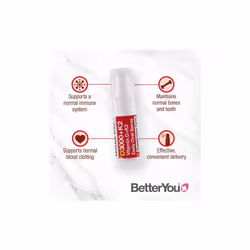 BetterYou Daily Oral Spray D3000+12 Vitamin D+K2 12ml
