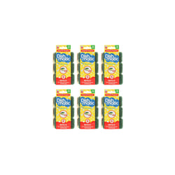 Dishmatic Green Washing-Up Sponge Refill Heads (6 Pack) x 6