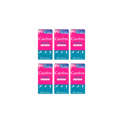 Carefree Panty Liners Cotton 20Pcs - Pack of 6