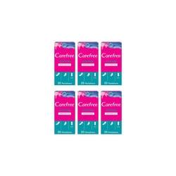 Carefree Panty Liners Cotton 20Pcs - Pack of 6