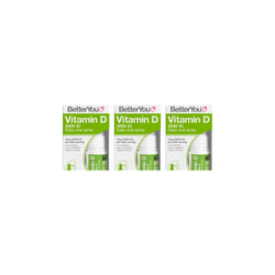 BetterYou Vitamin D 3000 IU Daily Oral Spray 15ml - Pack of 3
