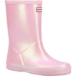 ) Hunter First Nebula Rubber Bella Wellington Boots - Pink, 9 (Adults'