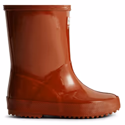 ) Hunter Kids First (Gloss) Rubber Military Red Wellington Boots - Red, 4 (Adults'