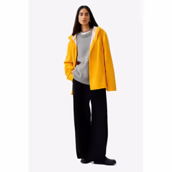 Hunter Izzy Hooded Unisex Adults Gold Jacket - Gold, M