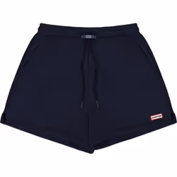 Hunter Lunan Cotton Women's Blue Mid-Length Shorts - Blue, S