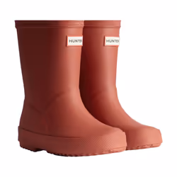 ) Hunter Kids First Boot Rubber Military Red Wellington Boots - Red, 13 (Adults'