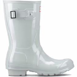 ) Hunter Original Short Rubber Women's Sea Foam Wellington Boots - Green, 4 (Adults'