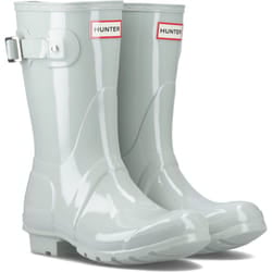 ) Hunter Original Short Rubber Women's Sea Foam Wellington Boots - Green, 5 (Adults'