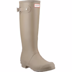 ) Hunter Original Tall Rubber Women's Kettle Wellington Boots - Silver, 4 (Adults'