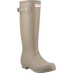 ) Hunter Original Tall Rubber Women's Kettle Wellington Boots - Silver, 4 (Adults'