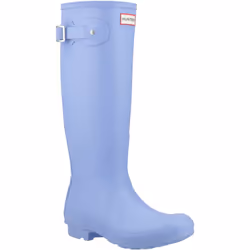 ) Hunter Original Tall Rubber Women's Sea Blue Wellington Boots - Blue, 4 (Adults'