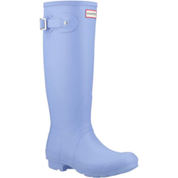 ) Hunter Original Tall Rubber Women's Sea Blue Wellington Boots - Blue, 4 (Adults'