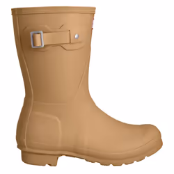 ) Hunter Original Short Rubber Gravel/Biscuit Wellington Boots - Grey, 5 (Adults'