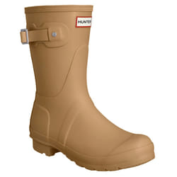) Hunter Original Short Rubber Gravel/Biscuit Wellington Boots - Grey, 7 (Adults'