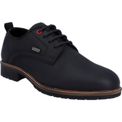 ) Hunter Jura Leather Men's Black Lace-Up Shoes - Black, 7 (Adults'