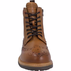 ) Hunter Cawdor Leather Men's Tan Brogues Shoes - Brown, 7 (Adults'