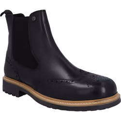 ) Hunter Cawdor Leather Men's Black Boots - Black, 7 (Adults'