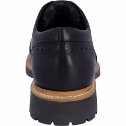 ) Hunter Cawdor Leather Men's Black Brogues Shoes - Black, 7 (Adults'
