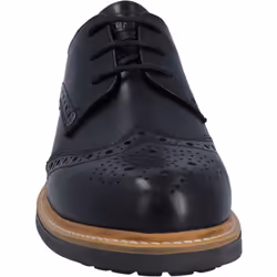 ) Hunter Cawdor Leather Men's Black Brogues Shoes - Black, 7 (Adults'
