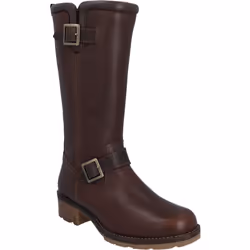 ) Hunter Iona Leather Women's Brown Boots - Brown, 4 (Adults'