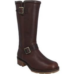 ) Hunter Iona Leather Women's Brown Boots - Brown, 4 (Adults'