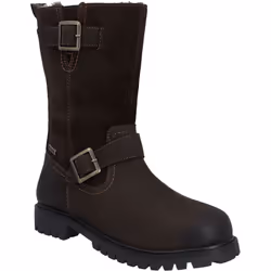 ) Hunter Ness Leather Women's Brown Boots - Brown, 4 (Adults'