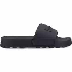 ) Hunter Core Embossed Slider Polyester Black Slides - Black, 12 (Adults'