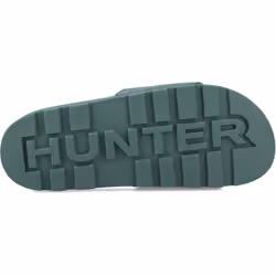 ) Hunter Core Embossed Slider Polyester Hunter Green Slides - Green, 12 (Adults'