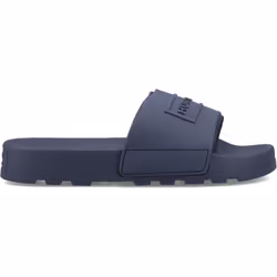 ) Hunter Core Embossed Slider Polyester Hunter Navy Slides - Blue, 12 (Adults'