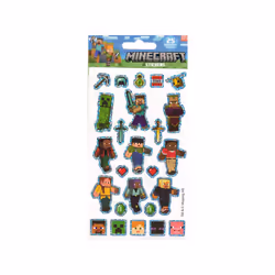 Minecraft Characters Pack of 25 Reusable Stickers