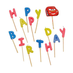 Cars Lightning McQueen Happy Birthday Candles (Pack of 13)